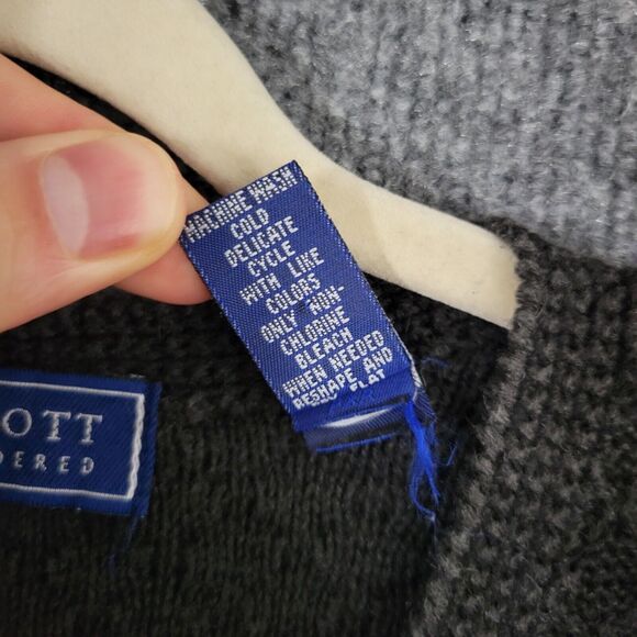 KAREN SCOTT Hand Embroidered Novelty Halloween Pumpkin Ghost Vest SIZE MEDIUM - Picture 8 of 11